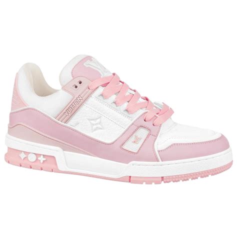 louis vuitton trainer sneaker pink.